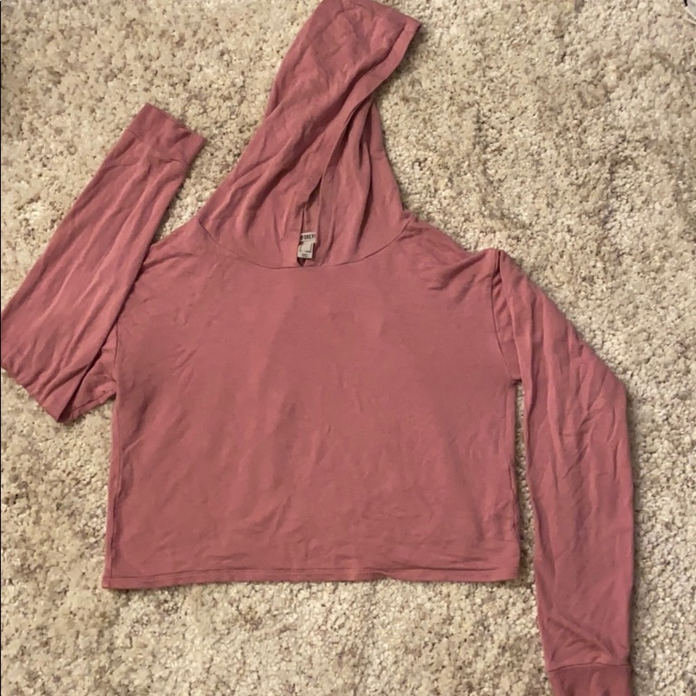 Athletic sweatshirt with hoodie
